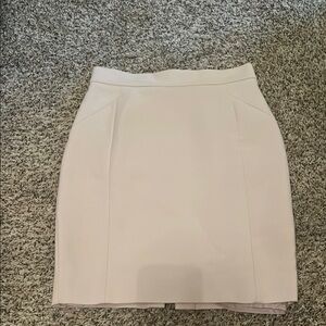 Tan Mini Pencil Skirt for Work